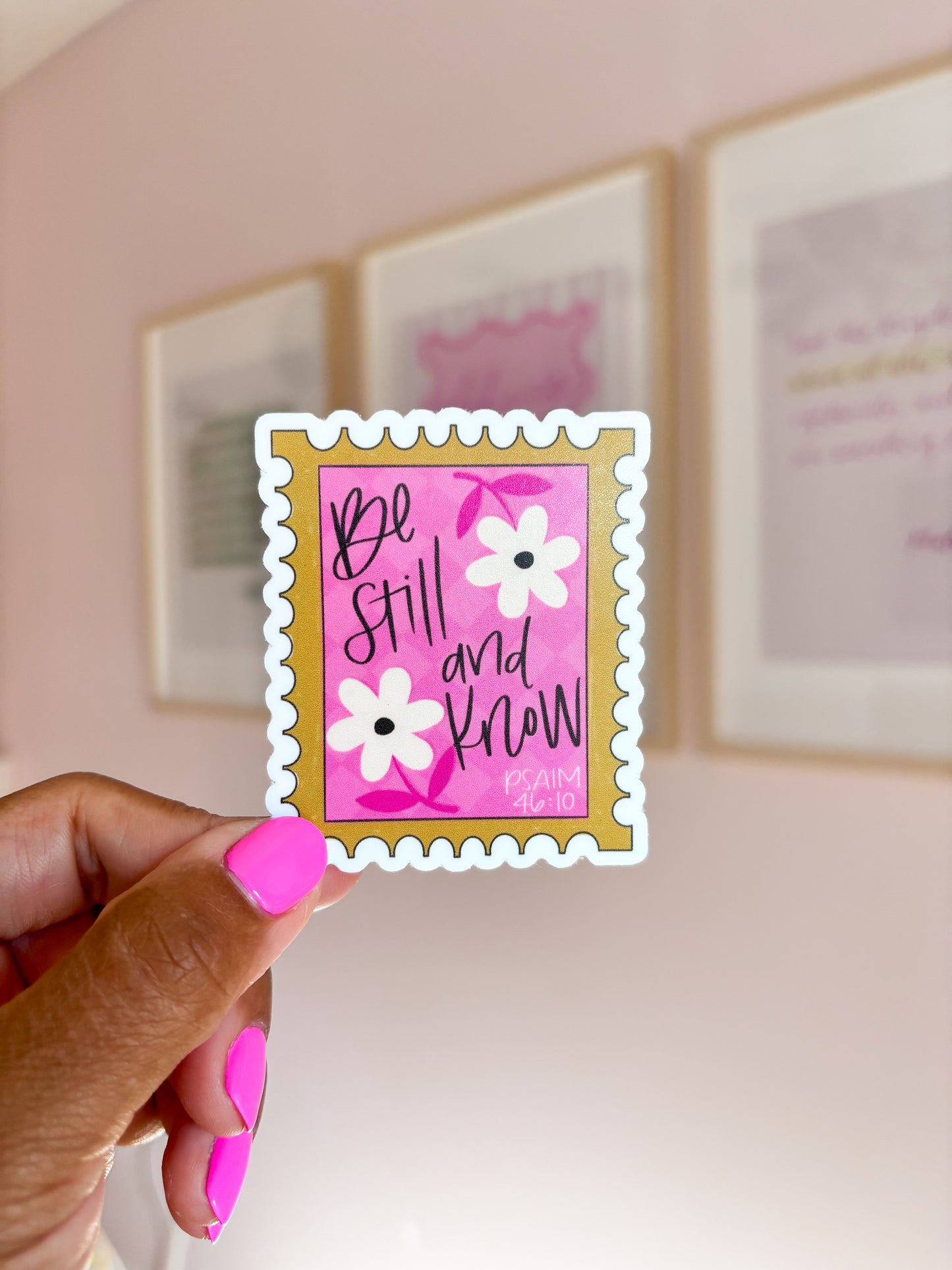 ‘BE STILL + KNOW’ STICKER