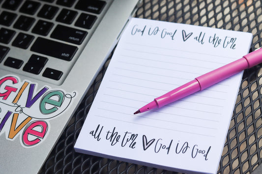 ‘GOD IS GOOD’ NOTEPAD