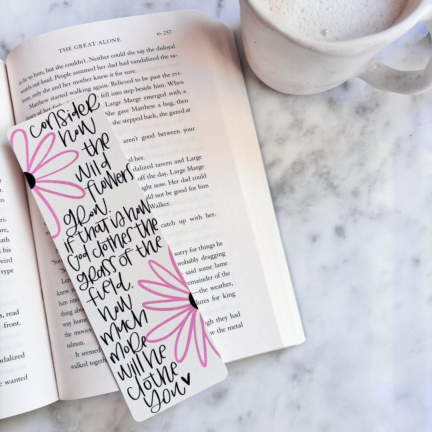CONSIDER THE WILDFLOWERS BOOKMARK