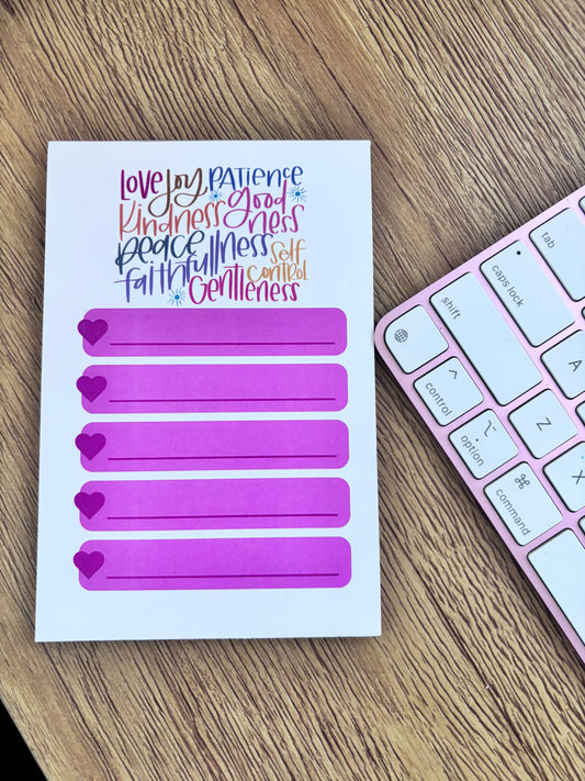 ‘FRUITY FIVE’ NOTEPAD